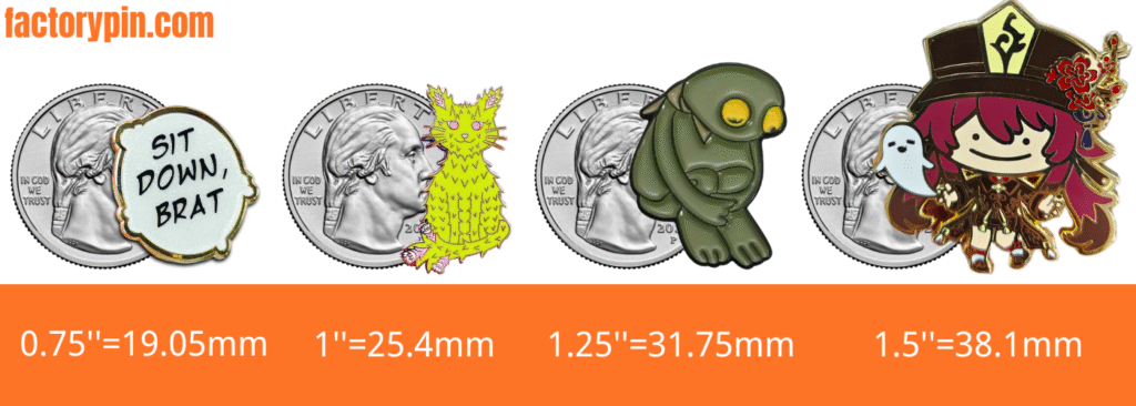 pin size guide