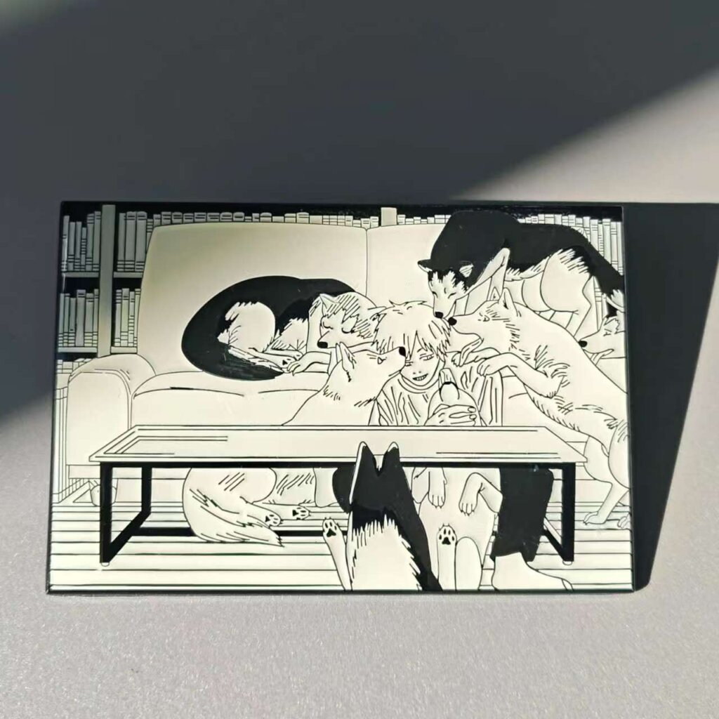 hard ename pin anime pin chainsawman designed pin