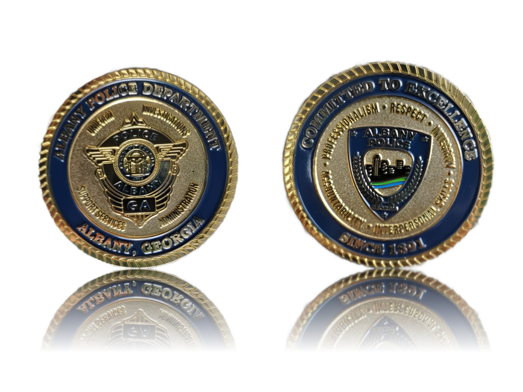 custom police coins