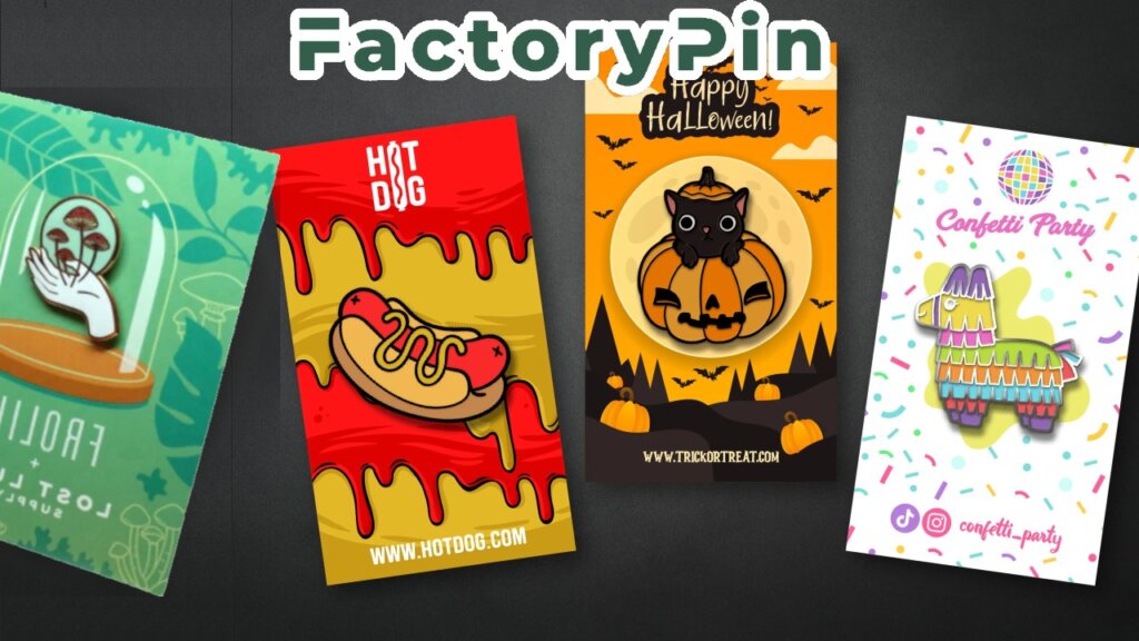 enamel pin packaging backing card
