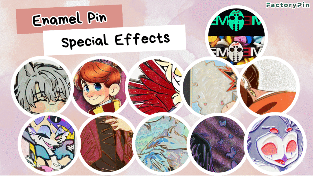 enamel pin effect