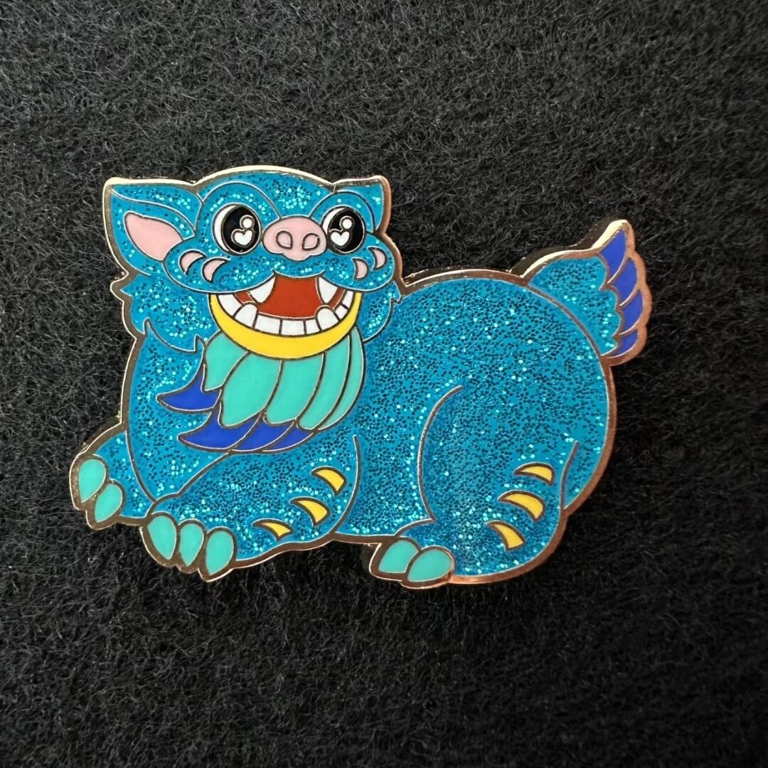glitter effect in custom pins factorypin