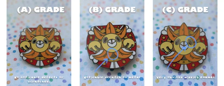 enamel pin grade system