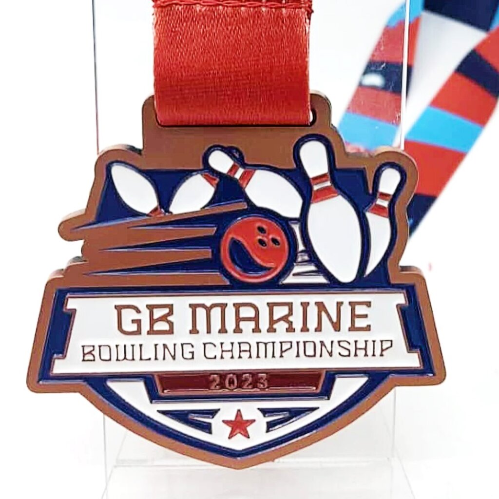 marine bowling medal
