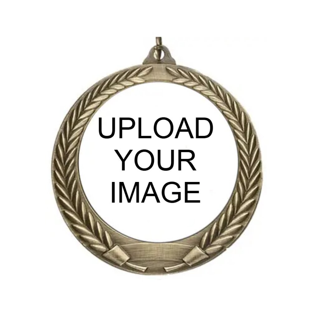 antique wreath medal