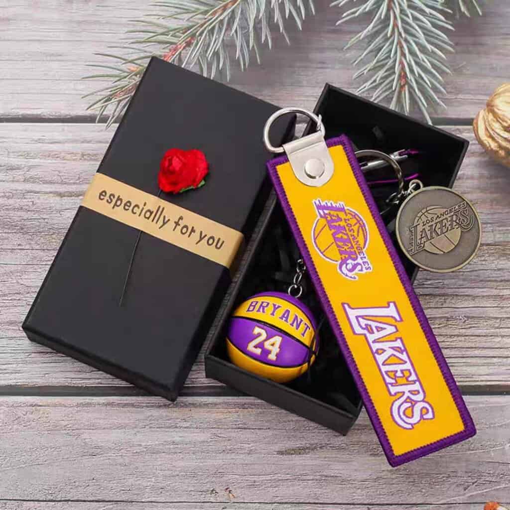 embroidered keychains NBA Lakes