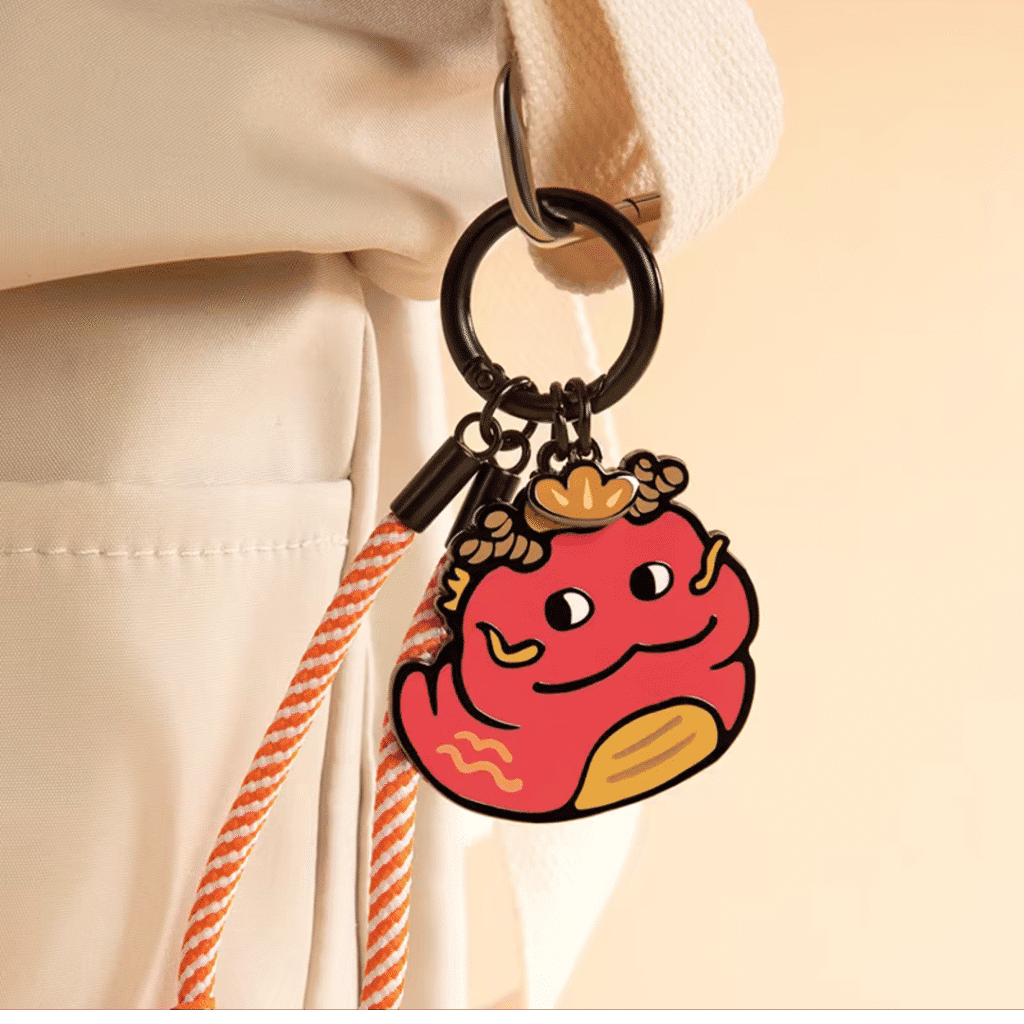 hard enamel keychain baby dragon