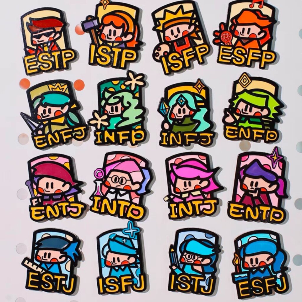 mbti lapel pins