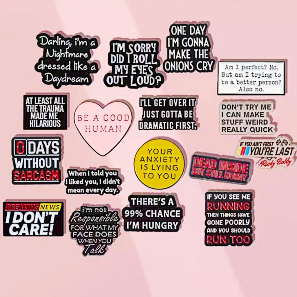 quote lapel pins