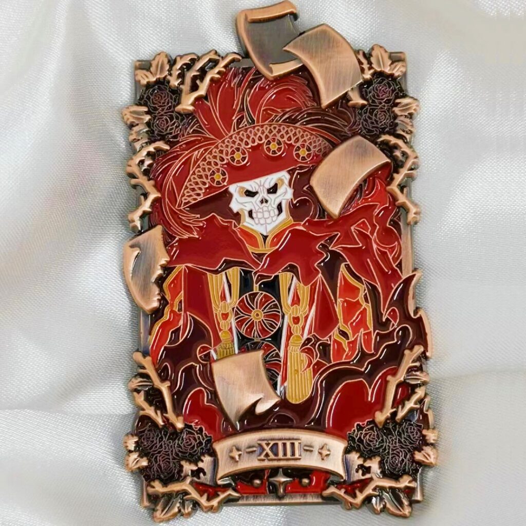 antique cooper 3d enamel pin