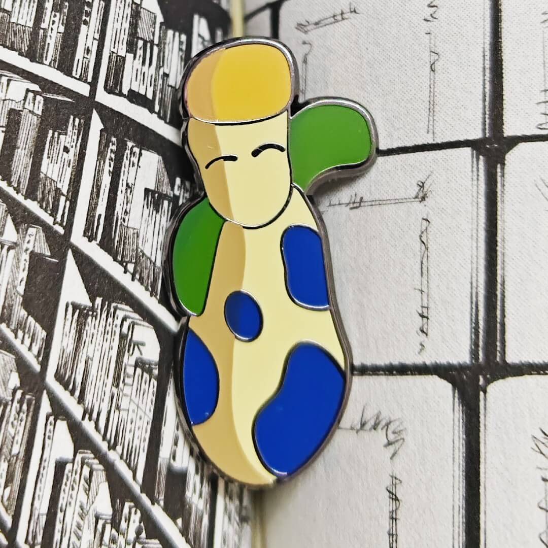 cute peanut enamel pin