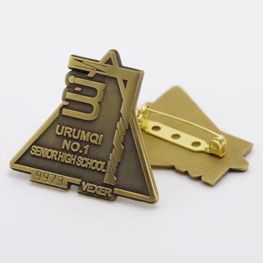 High school first place die struck award pin