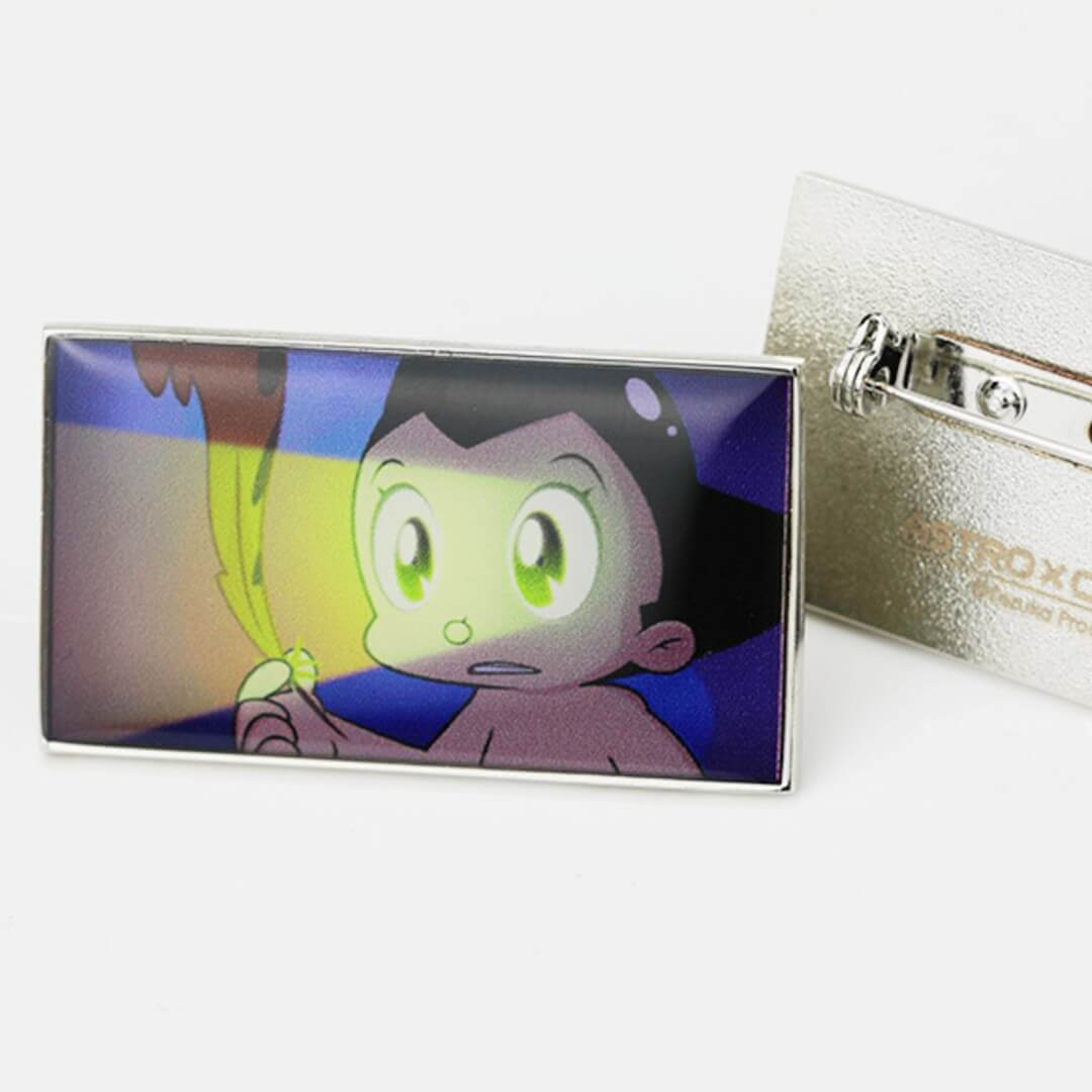 Astro Boy anime character offset printed pin
