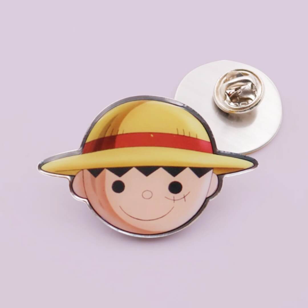 Chibi Maruko anime offset printed pin