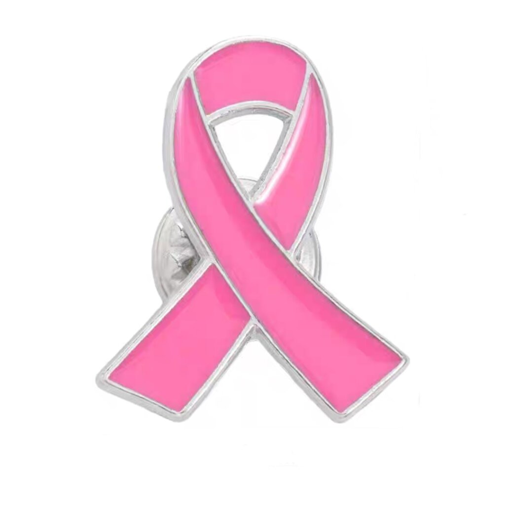 pink ribbon pin