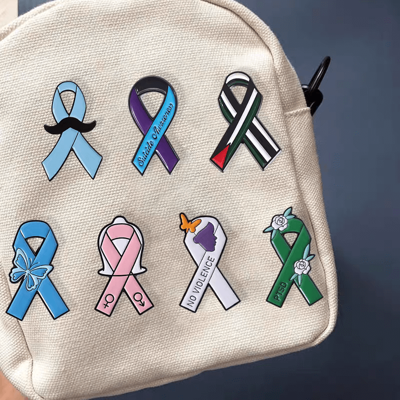 women awareness ribbon pin