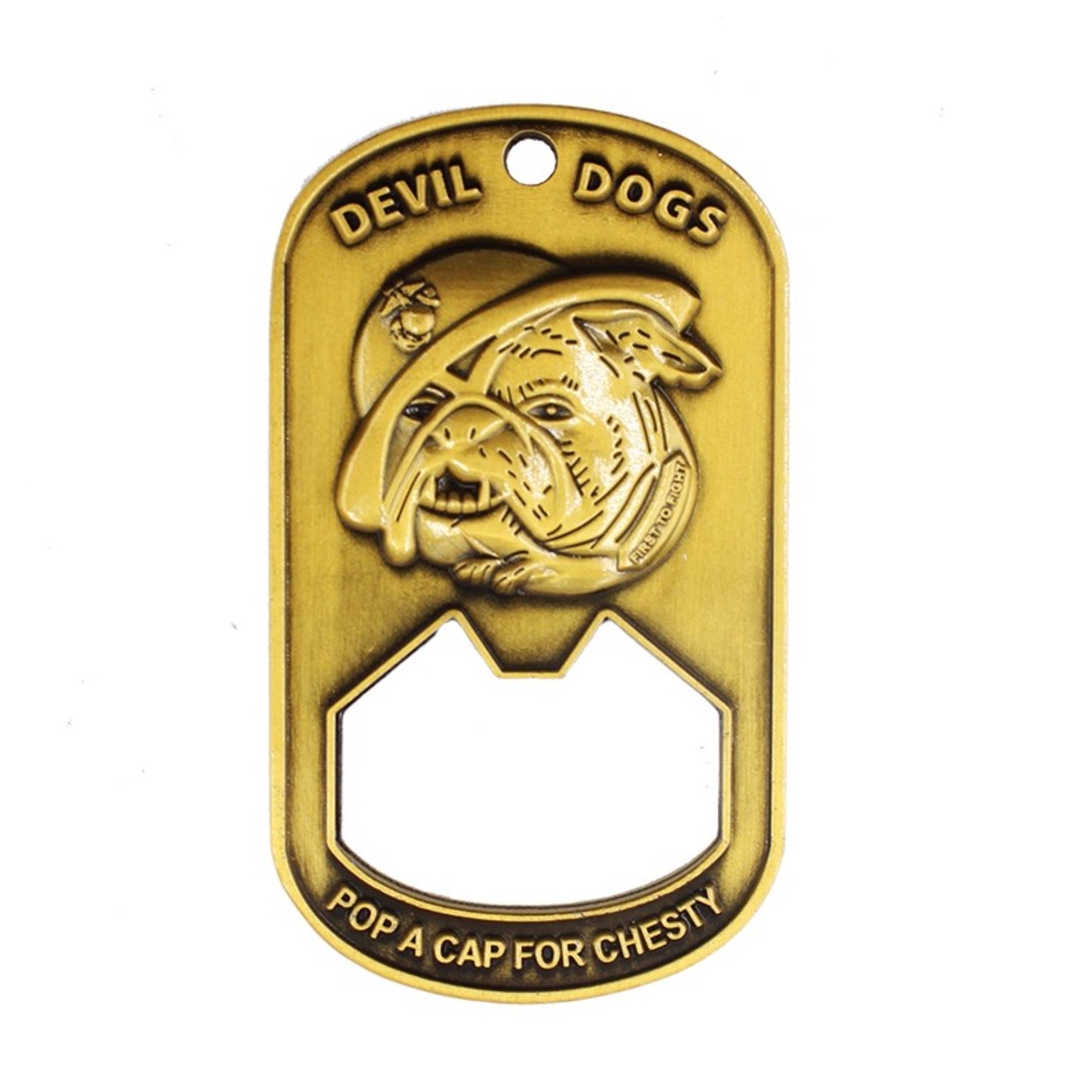 Dog Tag Bottle Opener Coin