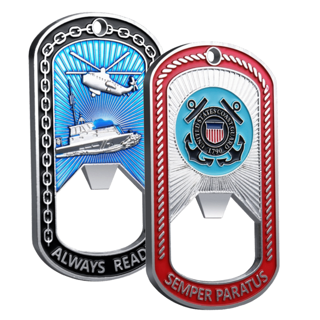 semper paratus bottle opener coins