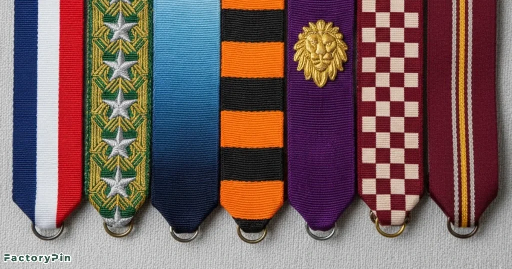 different types of medal ribbons