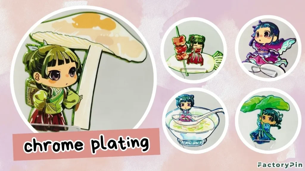 enamel pin plating option chrome plating