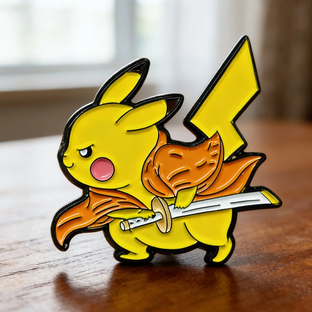 pokemen soft enamel pin