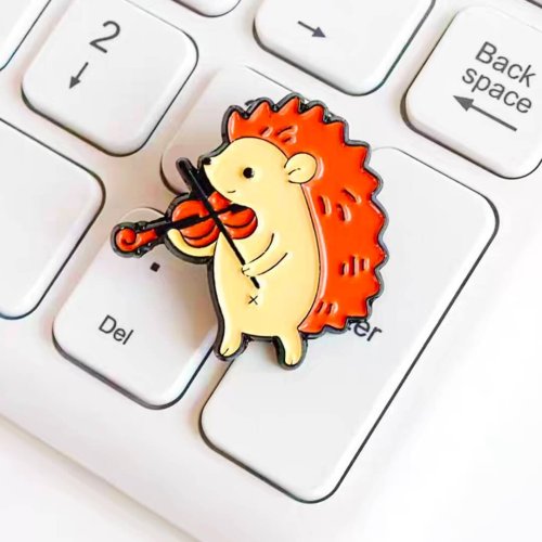 hedgehog lapel pin